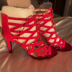 SEXXXXY!! Sky High Red heels! 🔥♥️